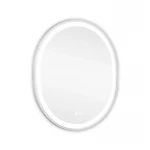 Дзеркало Qtap Gemini 800х700 з LED-підсвічуванням Touch, з антизапотіванням, з димером, рег. темп. кольору (3000-6500K) Reverse QT2578R8071W