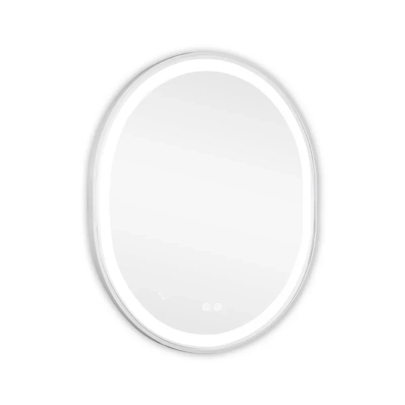 Дзеркало Qtap Gemini 800х700 з LED-підсвічуванням Touch, з антизапотіванням, з димером, рег. темп. кольору (3000-6500K) Reverse QT2578R8071W
