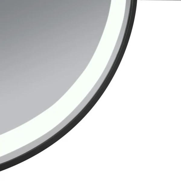 Дзеркало Qtap Gemini 800х700 з LED-підсвічуванням Touch, з антизапотіванням, з димером, рег. темп. кольору (3000-6500K) Reverse QT2578R8072B