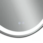 Дзеркало Qtap Gemini 800х700 з LED-підсвічуванням Touch, з антизапотіванням, з димером, рег. темп. кольору (3000-6500K) Reverse QT2578R8072B