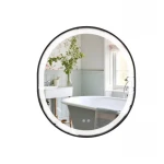 Дзеркало Qtap Gemini 800х700 з LED-підсвічуванням Touch, з антизапотіванням, з димером, рег. темп. кольору (3000-6500K) Reverse QT2578R8072B