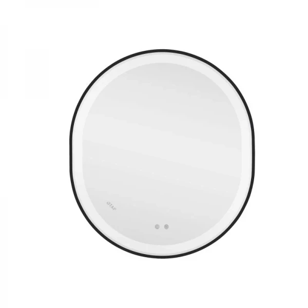 Дзеркало Qtap Gemini 800х700 з LED-підсвічуванням Touch, з антизапотіванням, з димером, рег. темп. кольору (3000-6500K) Reverse QT2578R8072B