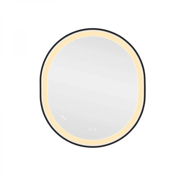 Дзеркало Qtap Gemini 800х700 з LED-підсвічуванням Touch, з антизапотіванням, з димером, рег. темп. кольору (3000-6500K) Reverse QT2578R8072B