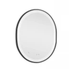 Дзеркало Qtap Gemini 800х700 з LED-підсвічуванням Touch, з антизапотіванням, з димером, рег. темп. кольору (3000-6500K) Reverse QT2578R8072B