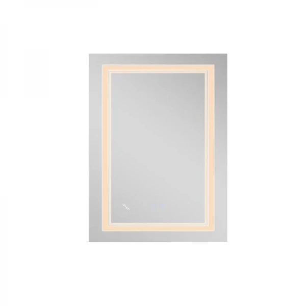 Дзеркало Qtap Cardinal 600х800 з LED-підсвічуванням Touch, з антизапотіванням, з димером, рег. темп. кольору (3000-6500K) Reverse QT0478C6080