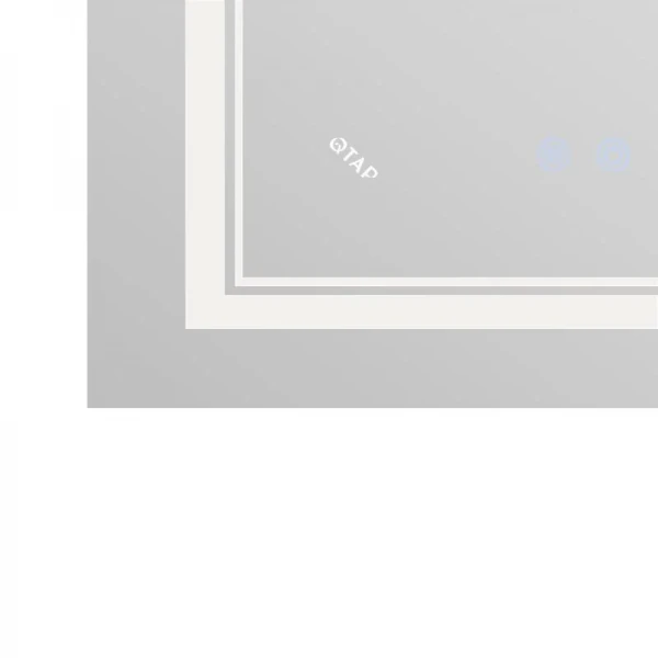 Дзеркало Qtap Cardinal 600х800 з LED-підсвічуванням Touch, з антизапотіванням, з димером, рег. темп. кольору (3000-6500K) Reverse QT0478C6080