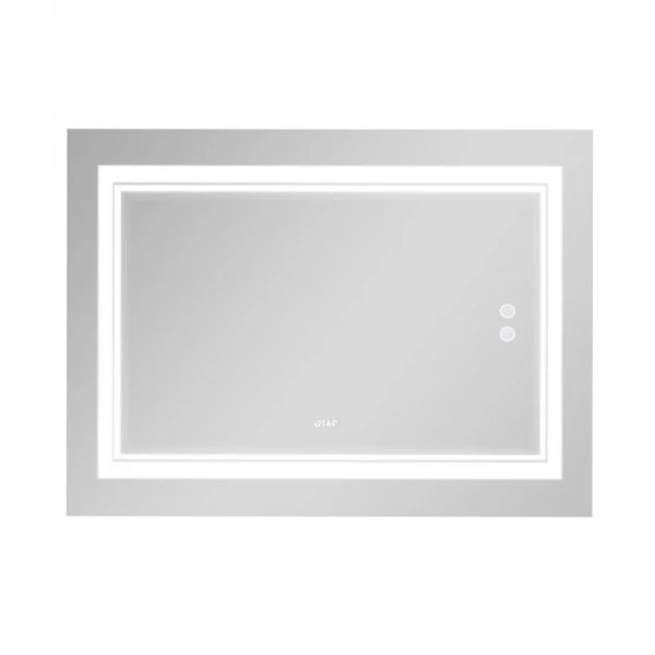 Дзеркало Qtap Cardinal 1000х700 з LED-підсвічуванням Touch, з антизапотіванням, з димером, рег. темп. кольору (3000-6500K) QT0478C10070