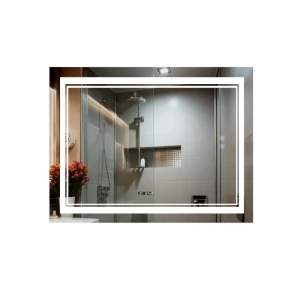 Дзеркало Qtap Cardinal 1200х800 з LED-підсвічуванням Touch, з антизапотіванням, з димером, рег. темп. кольору (3000-6500K) QT0478C12080