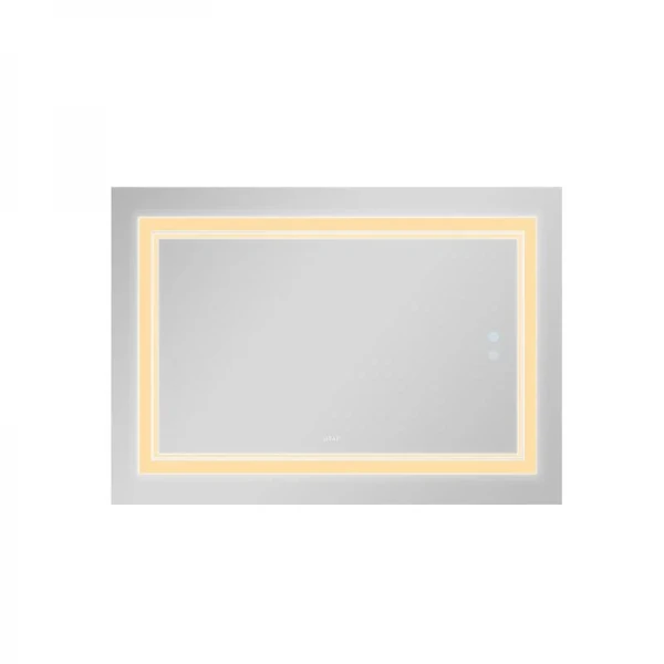 Дзеркало Qtap Cardinal 1200х800 з LED-підсвічуванням Touch, з антизапотіванням, з димером, рег. темп. кольору (3000-6500K) QT0478C12080