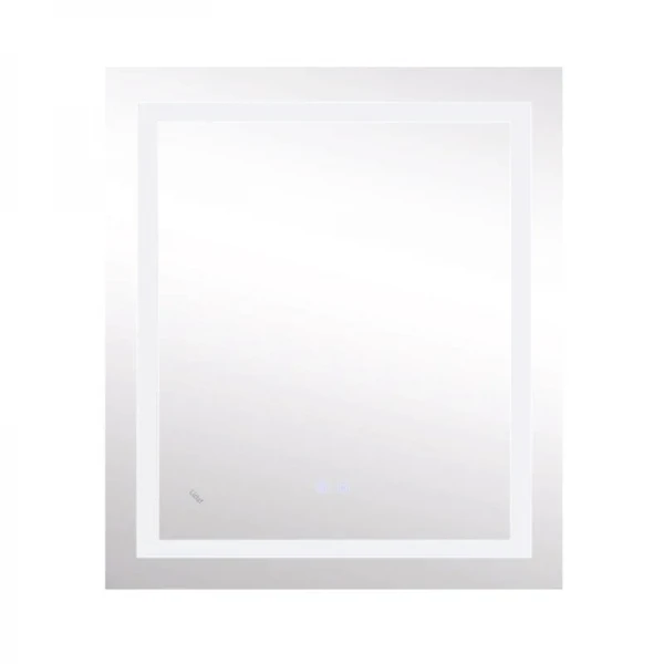Дзеркало Lidz Kubis 700х800 з LED-підсвічуванням Touch, з антизапотіванням, з димером, рег. яскравості Reverse LD78LF9048070