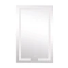 Дзеркало Lidz Kubis 500х800 з LED-підсвічуванням Touch, з антизапотіванням, з димером, рег. яскравості LD78LF9365080