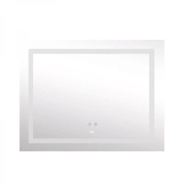 Дзеркало Lidz Kubis 1000х800 з LED-підсвічуванням Touch, з антизапотіванням, з димером, рег. яскравості LD78LF61410080