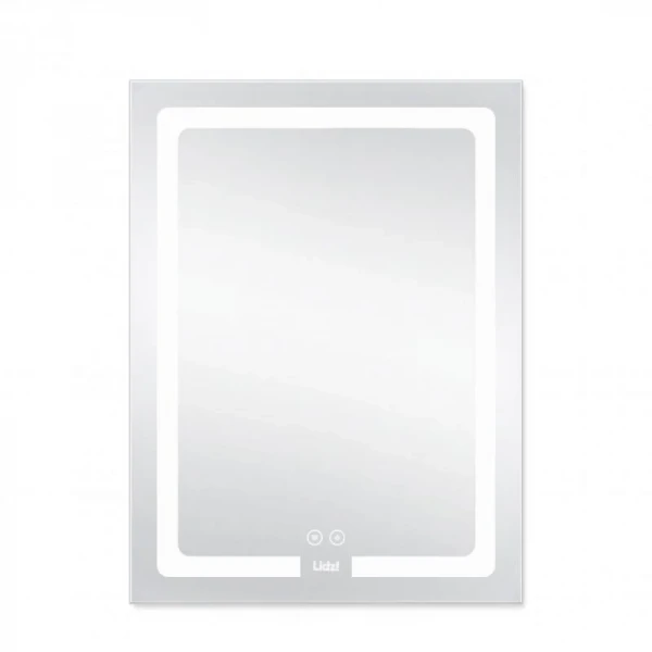 Дзеркало Lidz Kubis 600х800 з LED-підсвічуванням Touch, з антизапотіванням, з димером, рег. яскравості LD78LF9376080