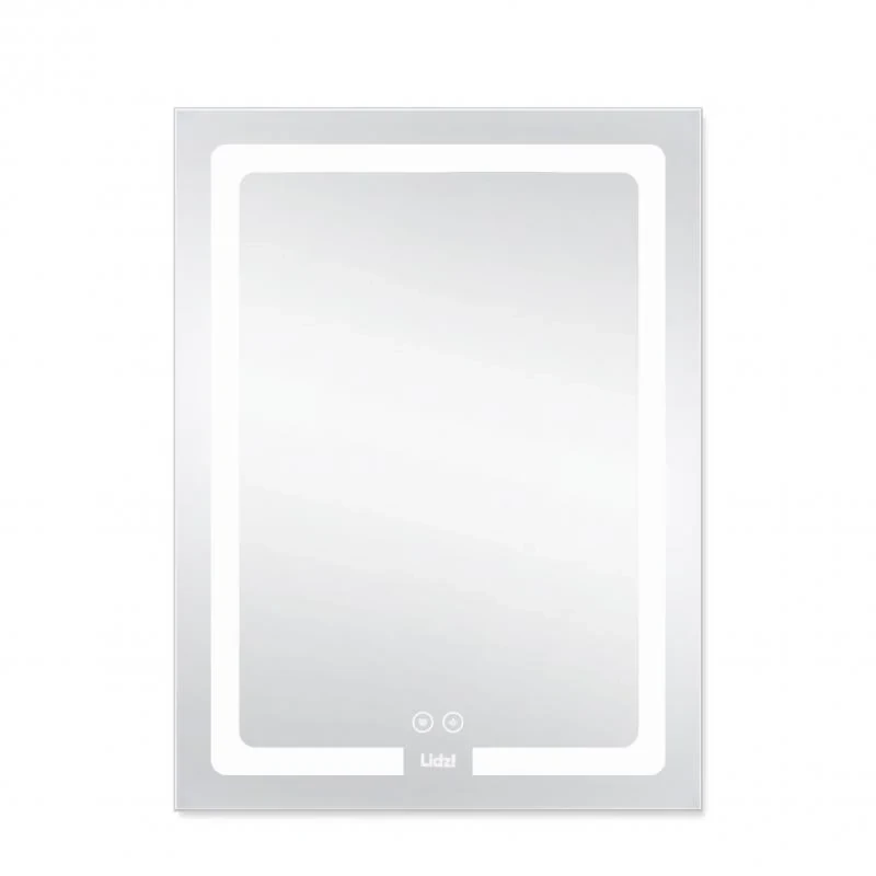 Дзеркало Lidz Kubis 600х800 з LED-підсвічуванням Touch, з антизапотіванням, з димером, рег. яскравості LD78LF9376080