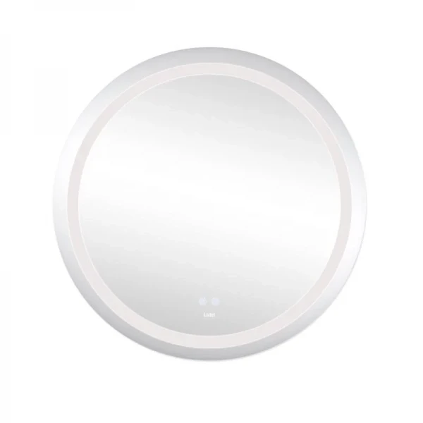 Дзеркало Lidz Aria R800 з LED-підсвічуванням Touch, з антизапотіванням, з димером, рег. яскравості LD78LR800