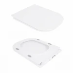 Унітаз-компакт Qtap Presto Quadro безободковий з сидінням Soft-close QT24221215AW