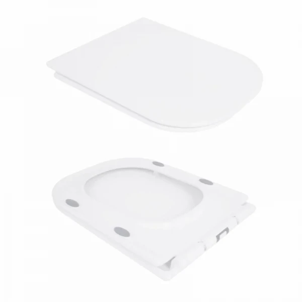Унітаз-компакт Qtap Presto Quadro безободковий з сидінням Soft-close QT24221215AW