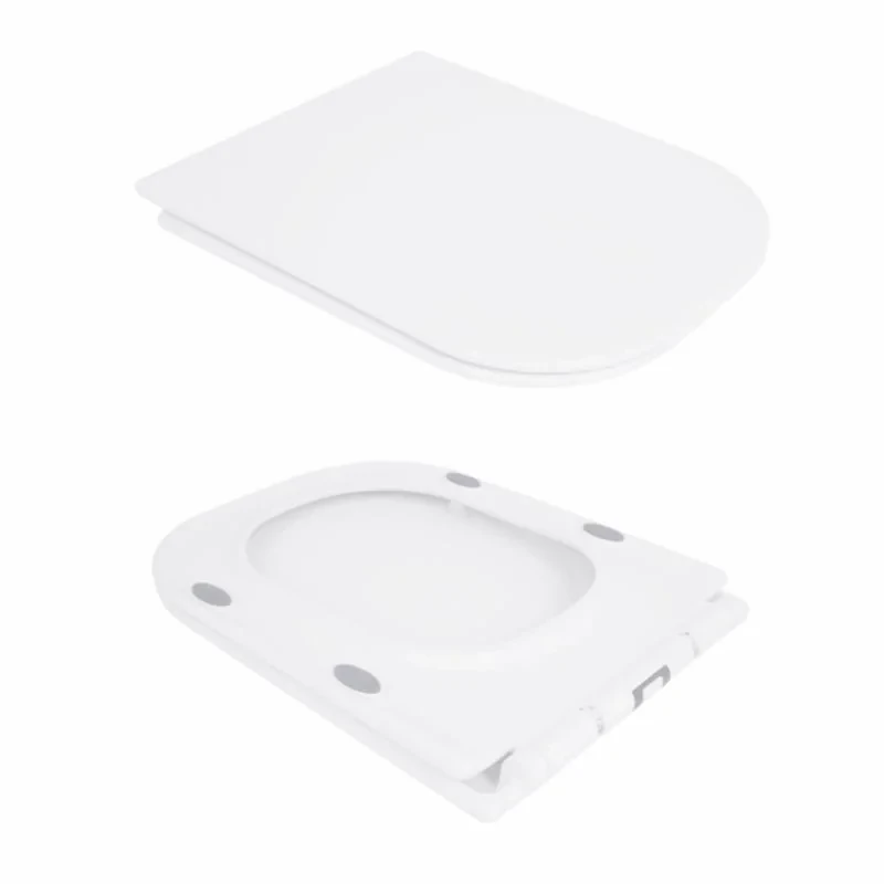 Унітаз-компакт Qtap Presto Quadro безободковий з сидінням Soft-close QT24221215AW
