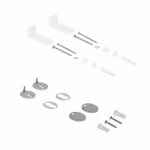 Унітаз-компакт Qtap Presto Quadro безободковий з сидінням Soft-close QT24221215AW