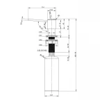 Дозатор для моющего средства Lidz LK118 круглый Brushed Steel (LDLK118BRU46400)
