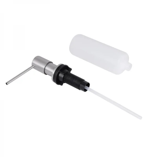 Дозатор для моющего средства Lidz LK118 круглый Brushed Steel (LDLK118BRU46400)