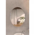 Дзеркало Lidz Latwa 140.07.11 425х575 настінне овальне з декором LD78LA4257