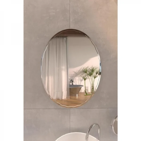 Дзеркало Lidz Latwa 140.07.11 425х575 настінне овальне з декором LD78LA4257