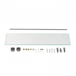 Зеркало Lidz Anny 140.07.02 425х575х105 настенное с полочкой прямоугольное с дугообразным верхом и фигурными боками LD78AN4557