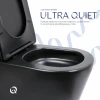 Унітаз підлоговий Qtap Scorpio Ultra Quiet безобідковий з сидінням Soft-close MATT BLACK QT14226088AMB