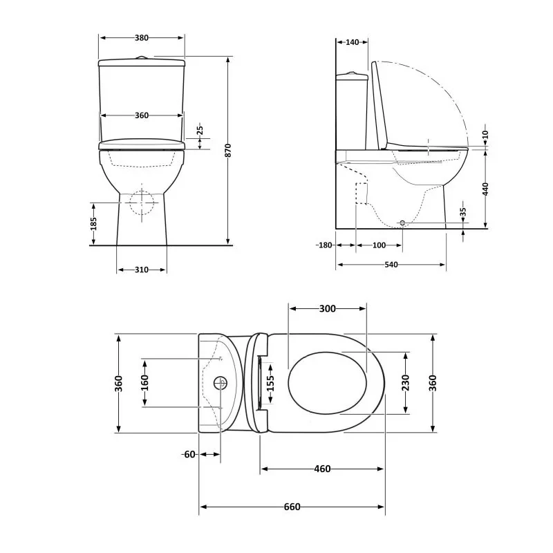 Унітаз підлоговий Qtap Robin New Ultra Quiet безобідковий з сидінням Soft-close WHITE QT13226083AW