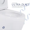 Унітаз підлоговий Qtap Robin New Ultra Quiet безобідковий з сидінням Soft-close WHITE QT13226083AW