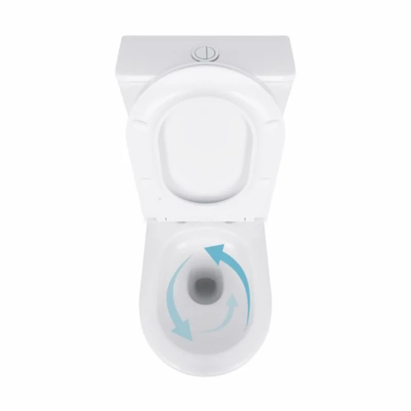 Унітаз підлоговий Qtap Robin New Ultra Quiet безобідковий з сидінням Soft-close WHITE QT13226083AW