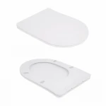 Унітаз підлоговий Qtap Robin New Ultra Quiet безобідковий з сидінням Soft-close WHITE QT13226083AW