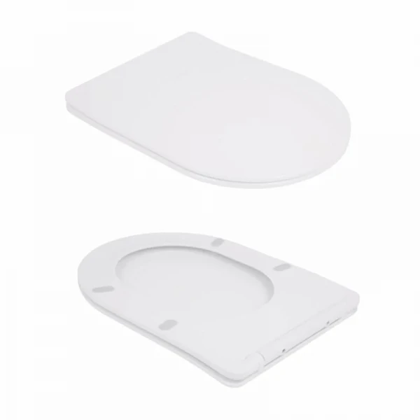 Унітаз підлоговий Qtap Robin New Ultra Quiet безобідковий з сидінням Soft-close WHITE QT13226083AW