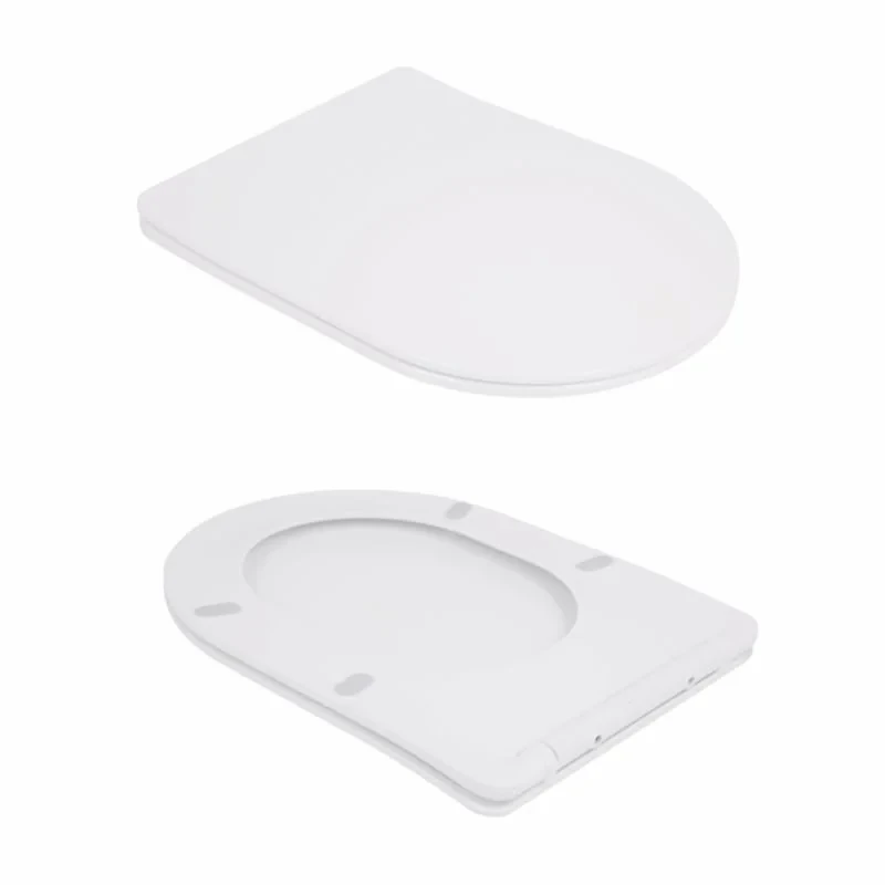 Унітаз підлоговий Qtap Robin New Ultra Quiet безобідковий з сидінням Soft-close WHITE QT13226083AW