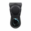 Унітаз підлоговий Qtap Robin Ultra Quiet безобідковий з сидінням Soft-close MATT BLACK QT13226083AMB