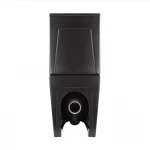 Унітаз підлоговий Qtap Robin Ultra Quiet безобідковий з сидінням Soft-close MATT BLACK QT13226083AMB