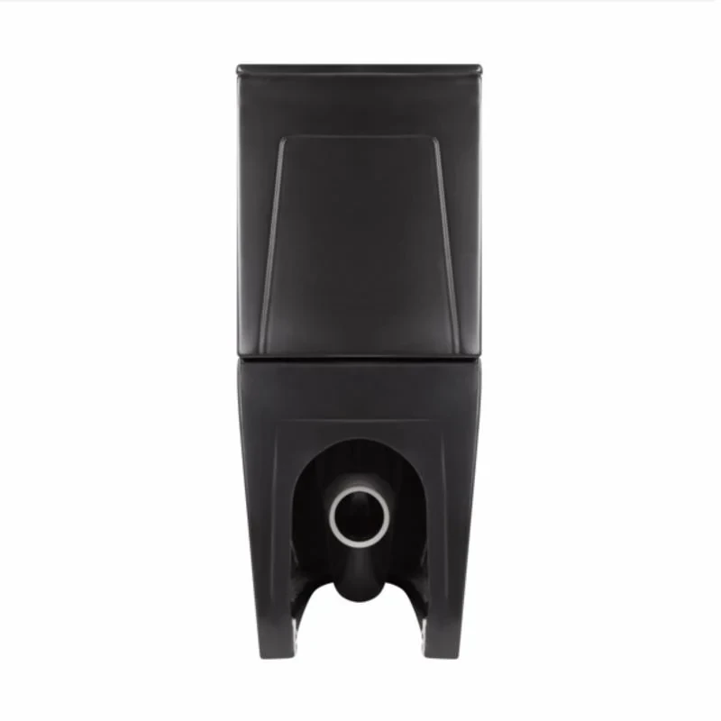 Унітаз підлоговий Qtap Robin Ultra Quiet безобідковий з сидінням Soft-close MATT BLACK QT13226083AMB