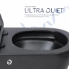 Унітаз підвісний Qtap Scorpio Ultra Quiet безобідковий з сидінням Soft-close MATT BLACK QT14332380AMB