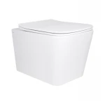 Унітаз підвісний Qtap Tern Ultra Quiet безобідковий з сидінням Soft-close WHITE QT17332303AW