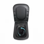 Унітаз підвісний Qtap Tern New Ultra Quiet безобідковий з сидінням Soft-close MATT BLACK QT17332303ASMB