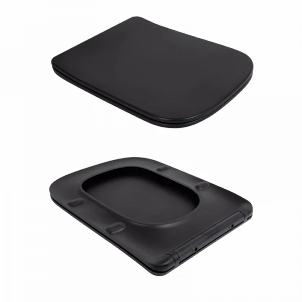 Унітаз підвісний Qtap Tern New Ultra Quiet безобідковий з сидінням Soft-close MATT BLACK QT17332303ASMB