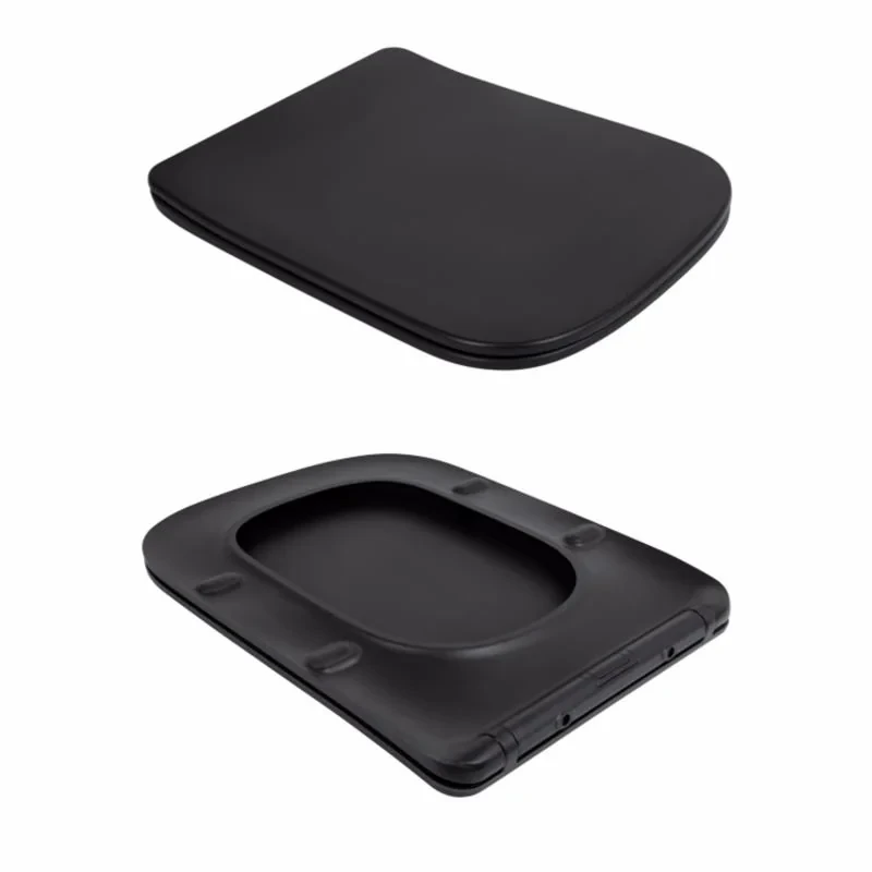 Унітаз підвісний Qtap Tern New Ultra Quiet безобідковий з сидінням Soft-close MATT BLACK QT17332303ASMB