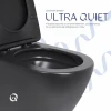 Унитаз подвесной Qtap Robin New Ultra Quiet с сиденьем с сиденьем Soft-Close MATT BLACK QT13332381АSMB