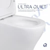 Унітаз підлоговий Qtap Virgo Ultra Quiet безобідковий з сидінням Soft-close WHITE QT18226092AW