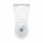 Унітаз підлоговий Qtap Virgo Ultra Quiet безобідковий з сидінням Soft-close WHITE QT18226092AW