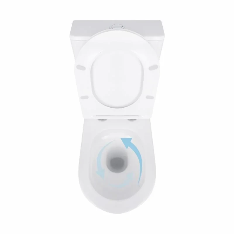 Унітаз підлоговий Qtap Virgo Ultra Quiet безобідковий з сидінням Soft-close WHITE QT18226092AW