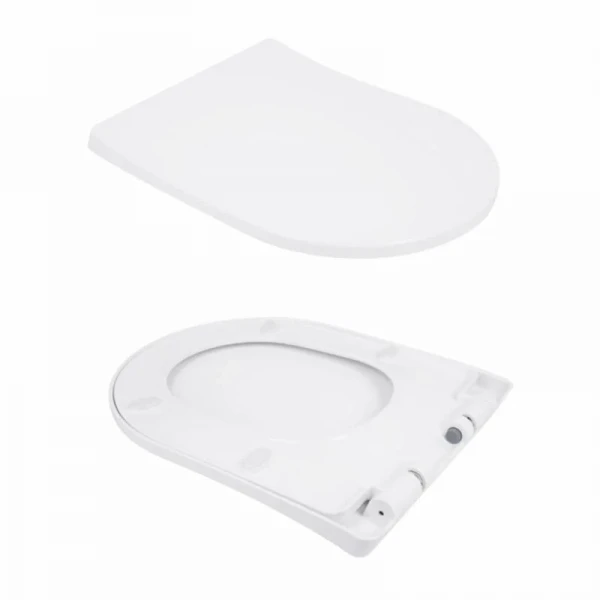 Унітаз-моноблок підлоговий Qtap Swan Ultra Quiet безобідковий з сидінням Soft-close WHITE QT16226080AW