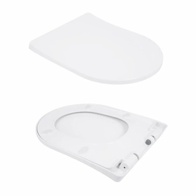 Унитаз-моноблок напольный Qtap Swan Ultra Quiet безободковый с сиденьем Soft-Close WHITE QT16226080AW