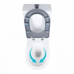 Унітаз підлоговий Qtap Freedom інклюзивний Rimless безобідковий з сидінням Soft-close WHITE QT22226098W